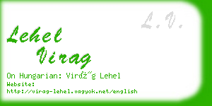 lehel virag business card